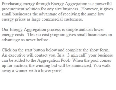 Commercial Energy Aggregation